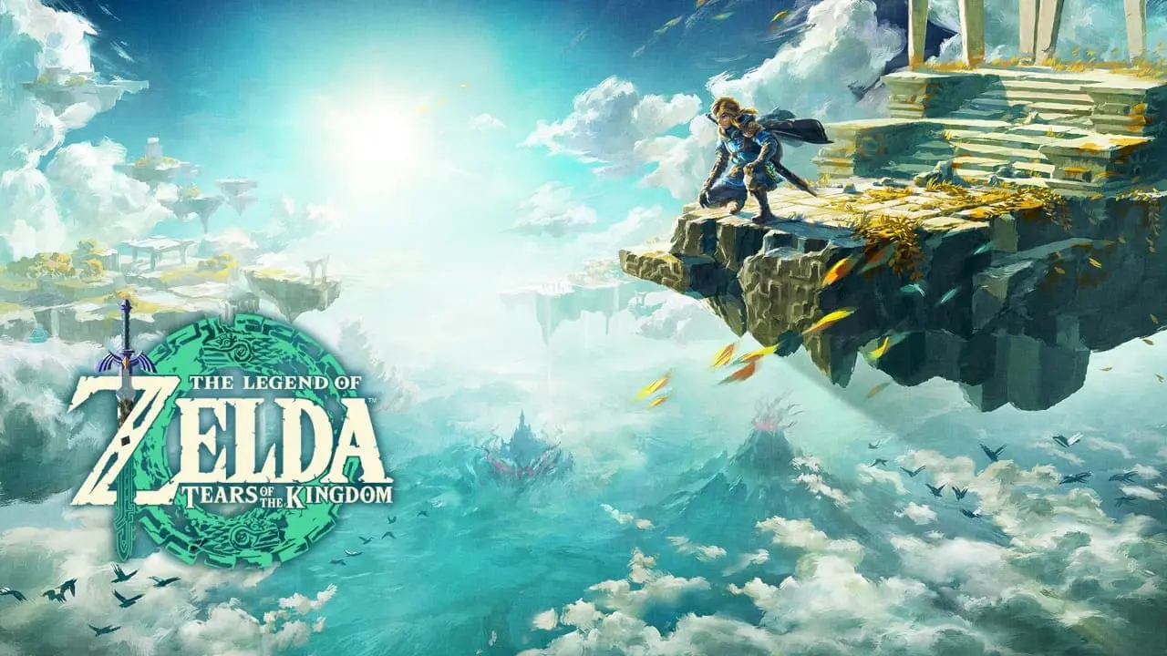 Link gazing over Hyrule