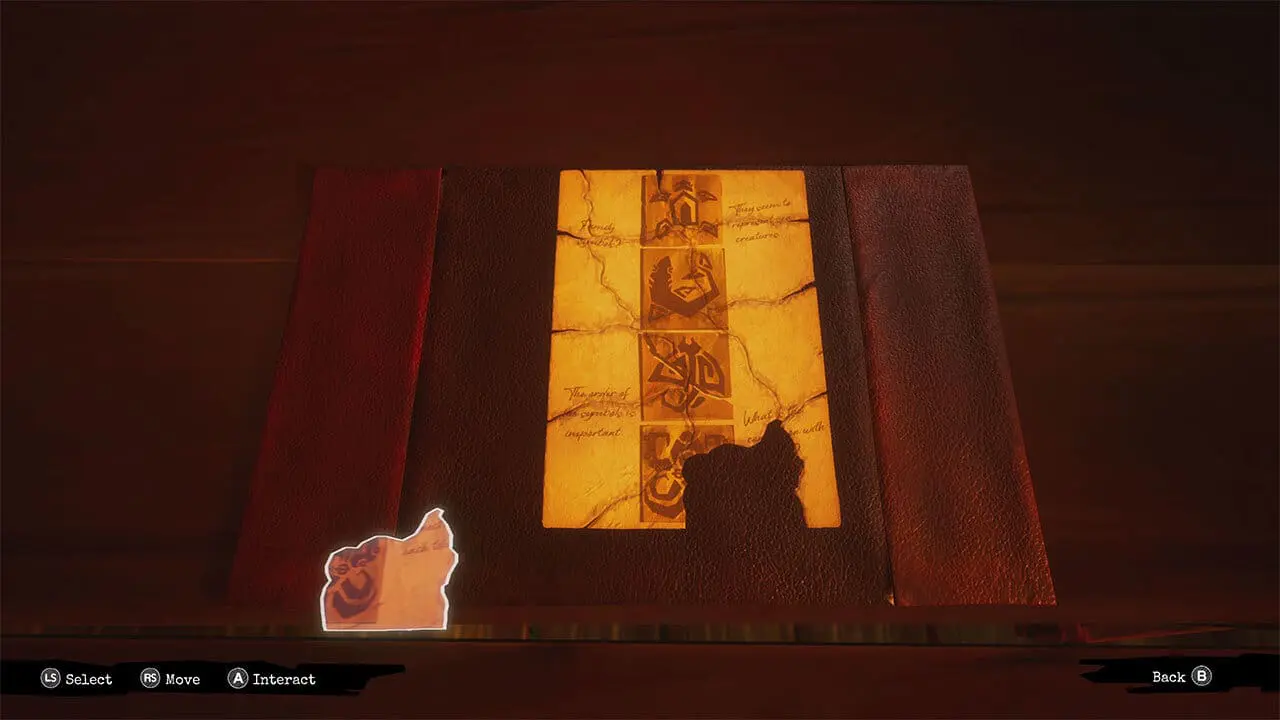 Repaired image for the totem matching puzzle