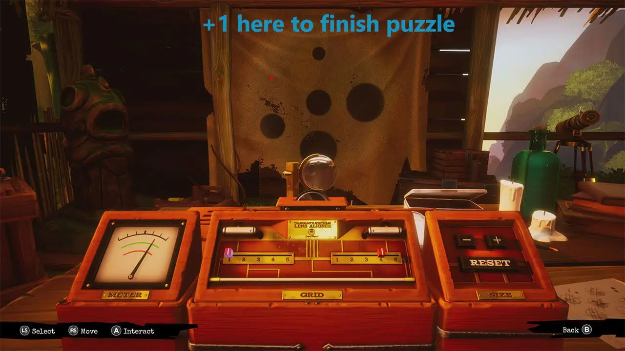 Burn-hole puzzle solution