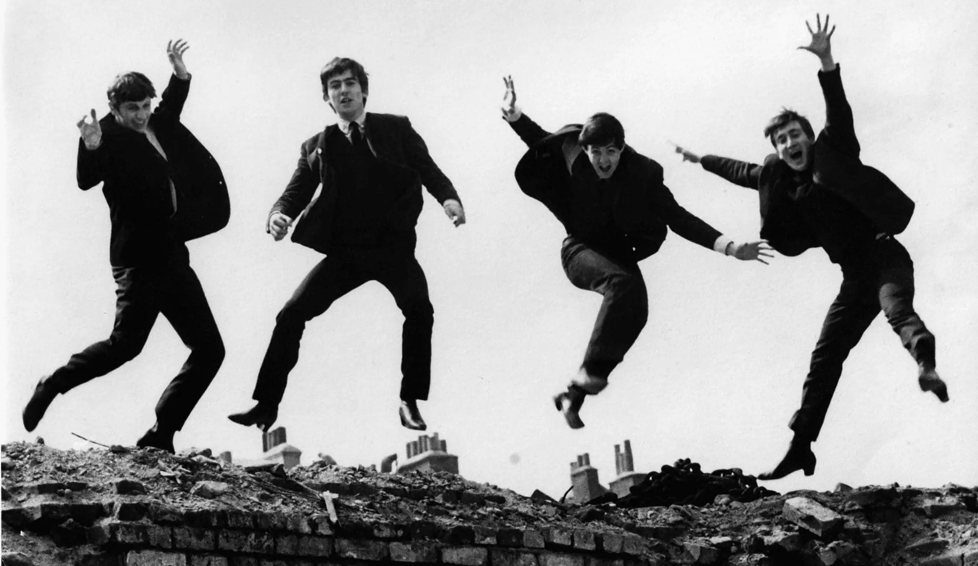 The Beatles performing live
