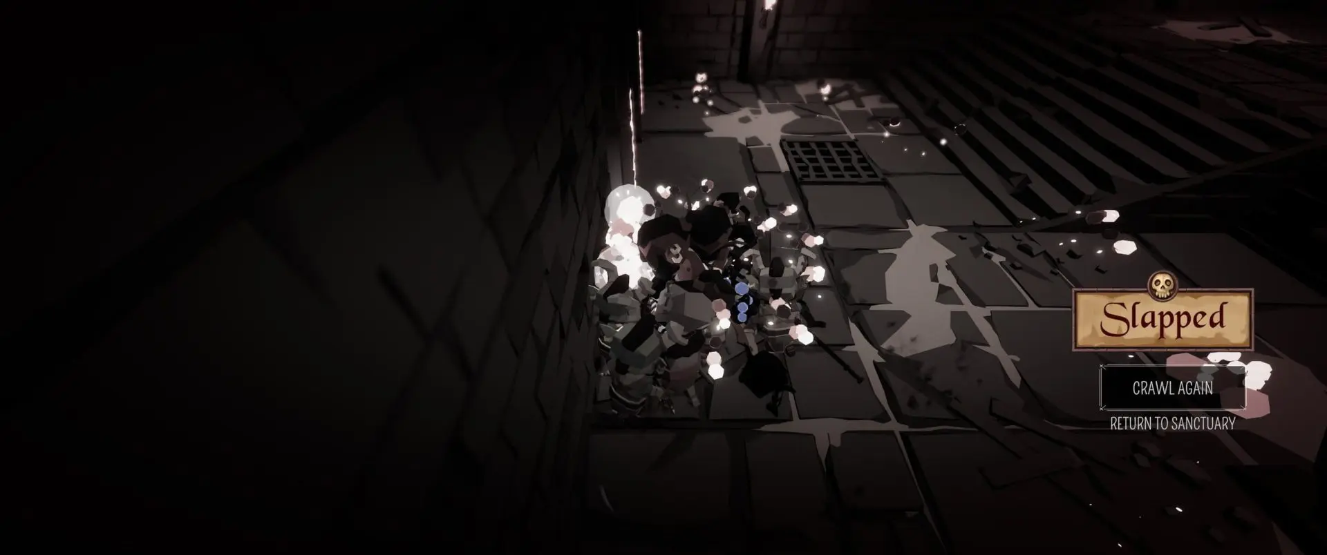 Knight Crawlers screenshot: combat encounter