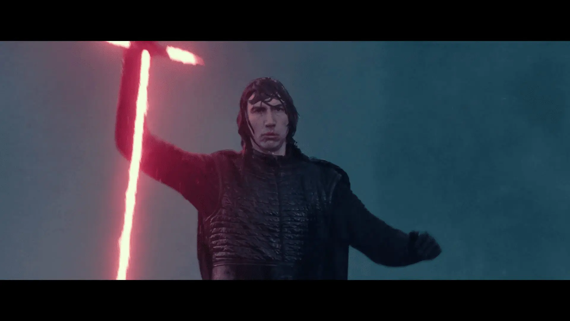 A frozen fortress with TIE fighters and a nearby city