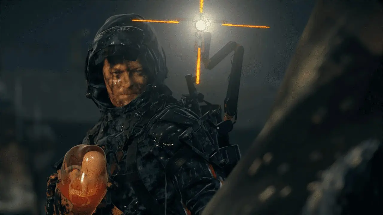 Death Stranding’s Sam Bridges trekking across a desolate landscape