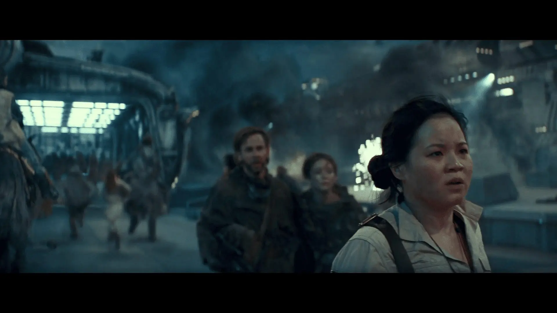 Rose Tico and Resistance crew amid battle prep