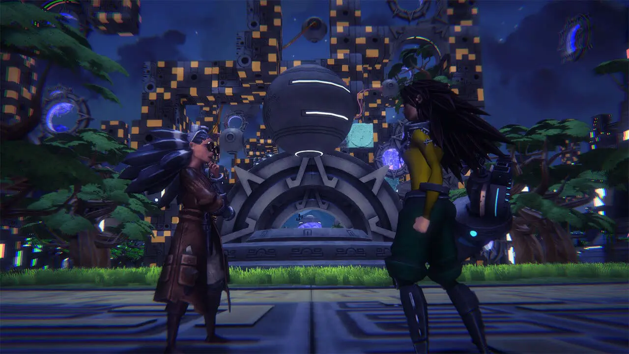 Achtli facing a colossal boss in Aztech Forgotten Gods