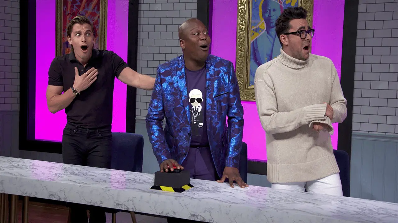 Dishmantled key art — Tituss Burgess hosting a chaotic food blast