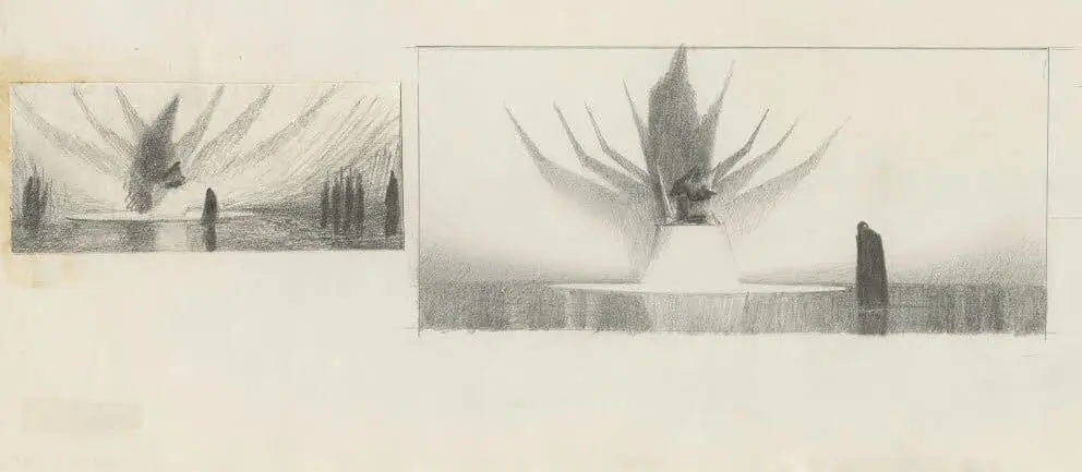Ralph McQuarrie Emperor throne concept reference