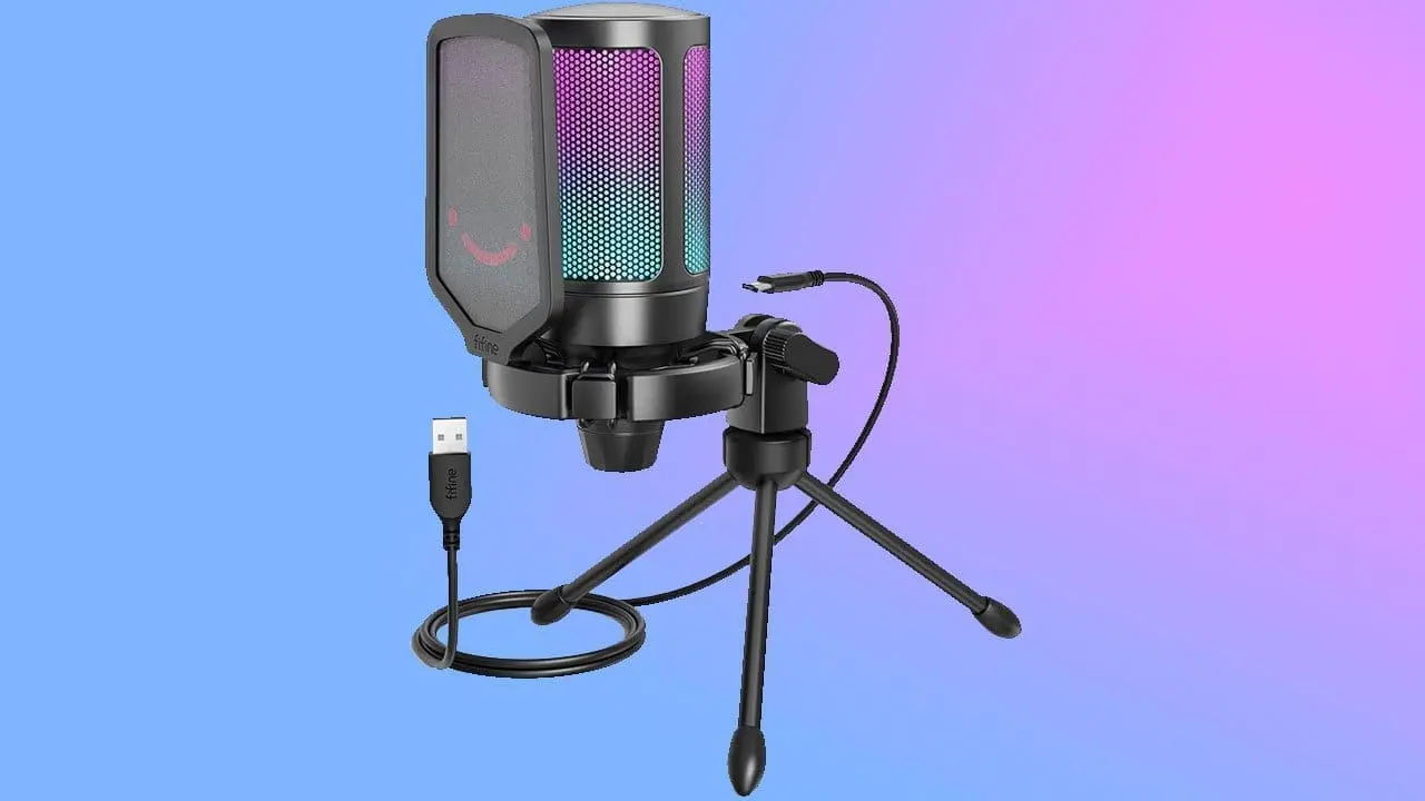 FIFINE A6V USB condenser microphone — review header image
