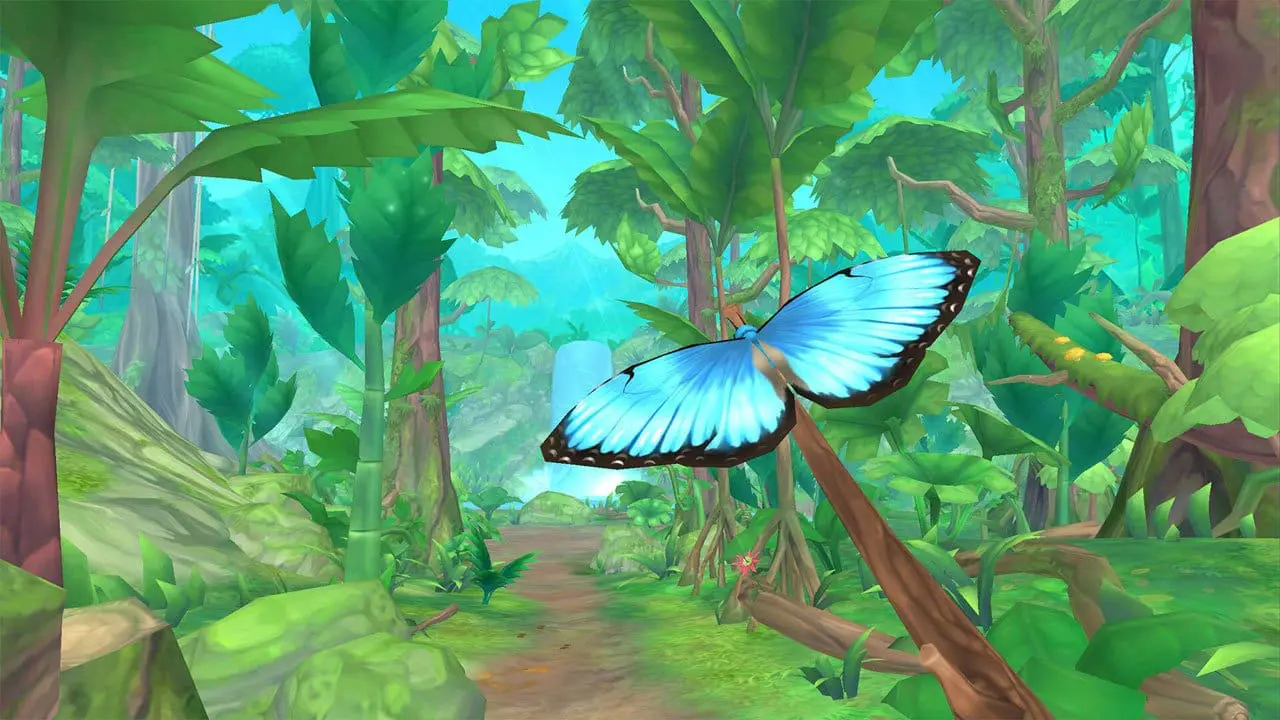 Flutter Away — cozy nature exploration in the Amazon rainforest