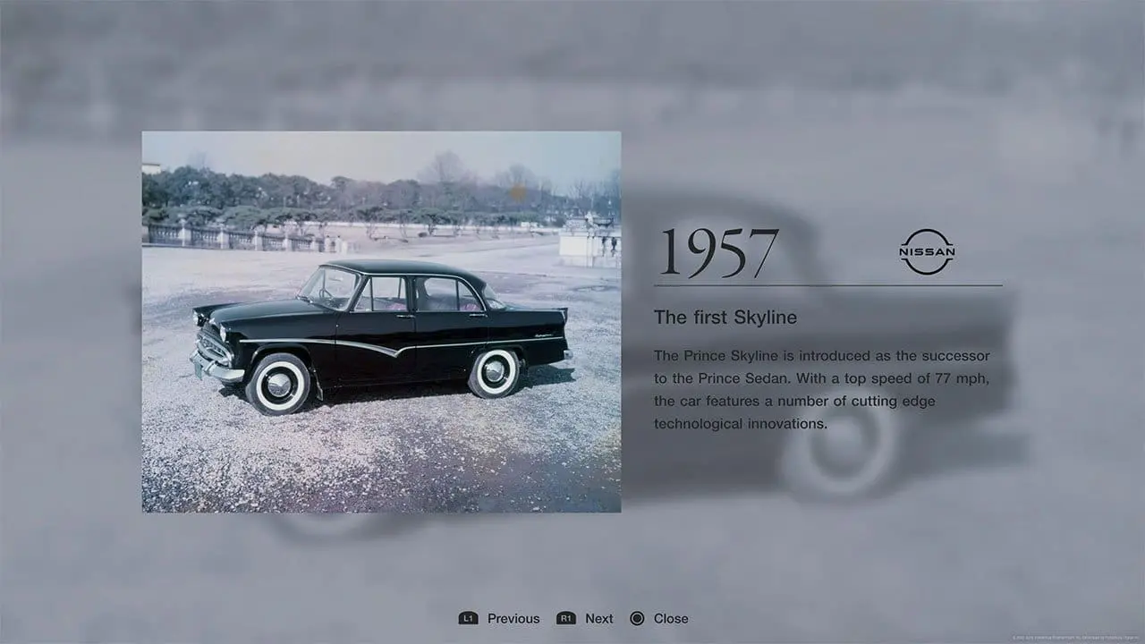 GT7 history screen