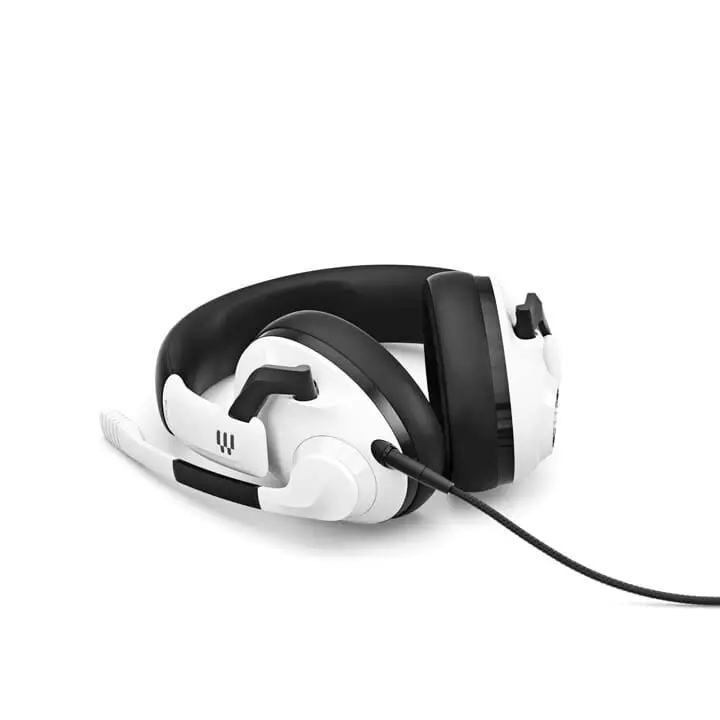 EPOS H3 (Ghost White) on surface, alternate angle