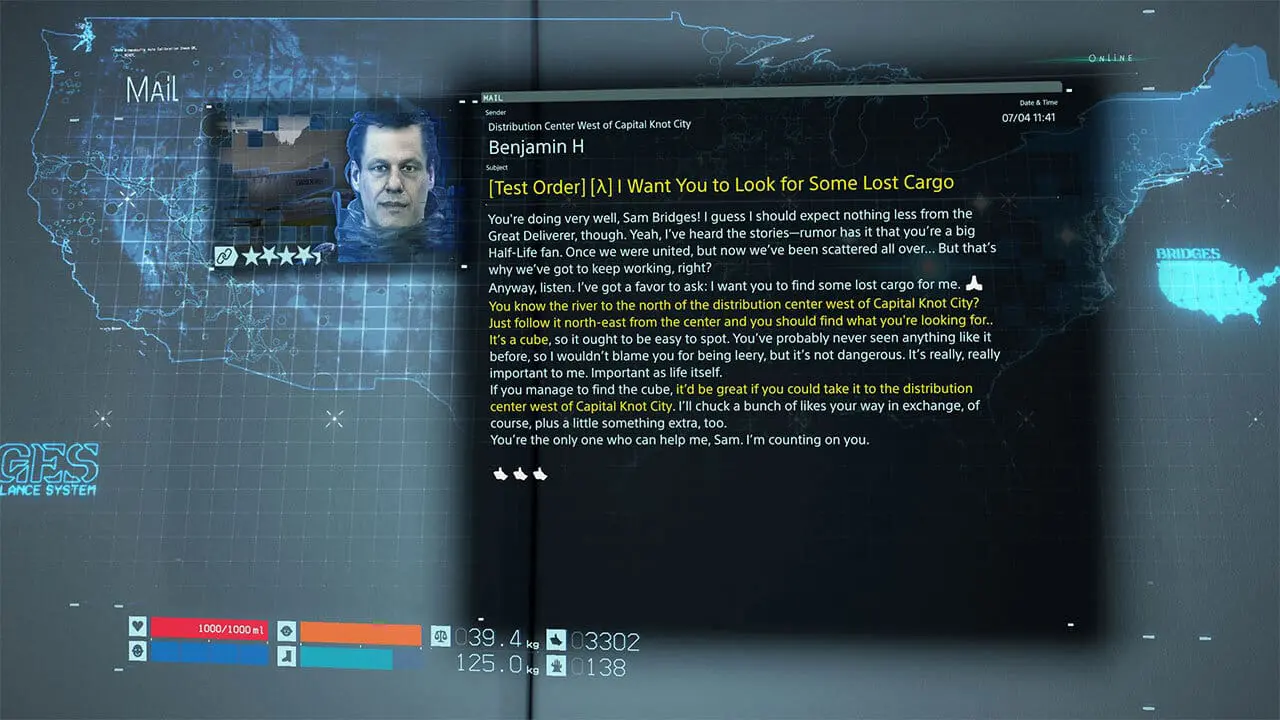 Half-Life mission message