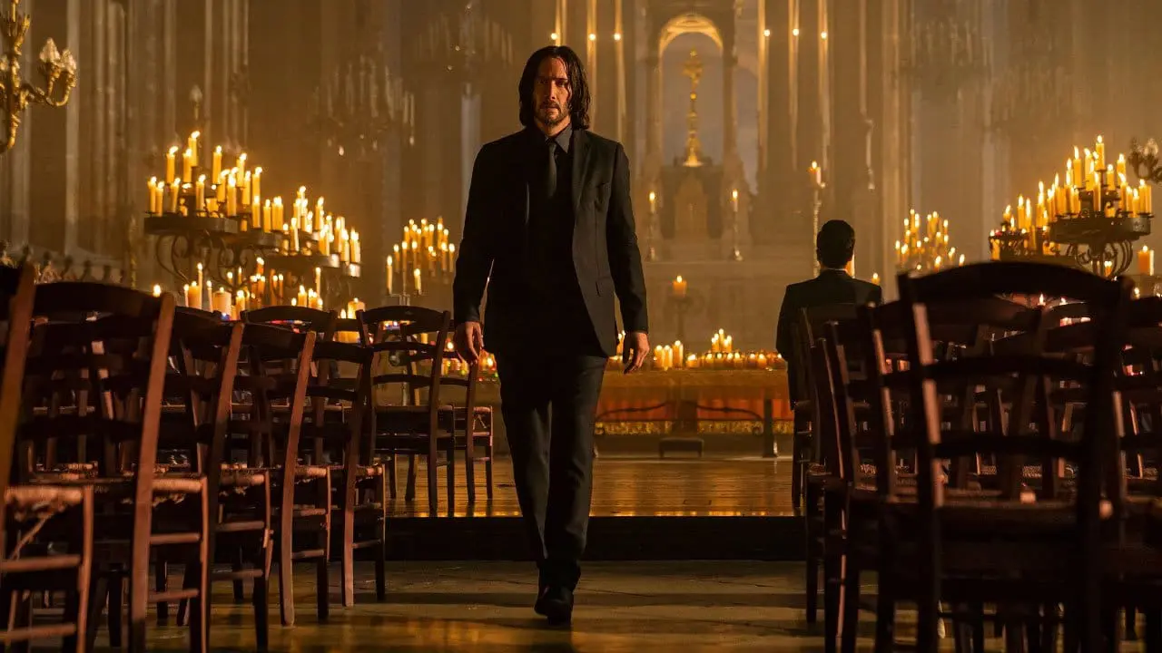 John Wick Chapter 4 — neon drenched visuals