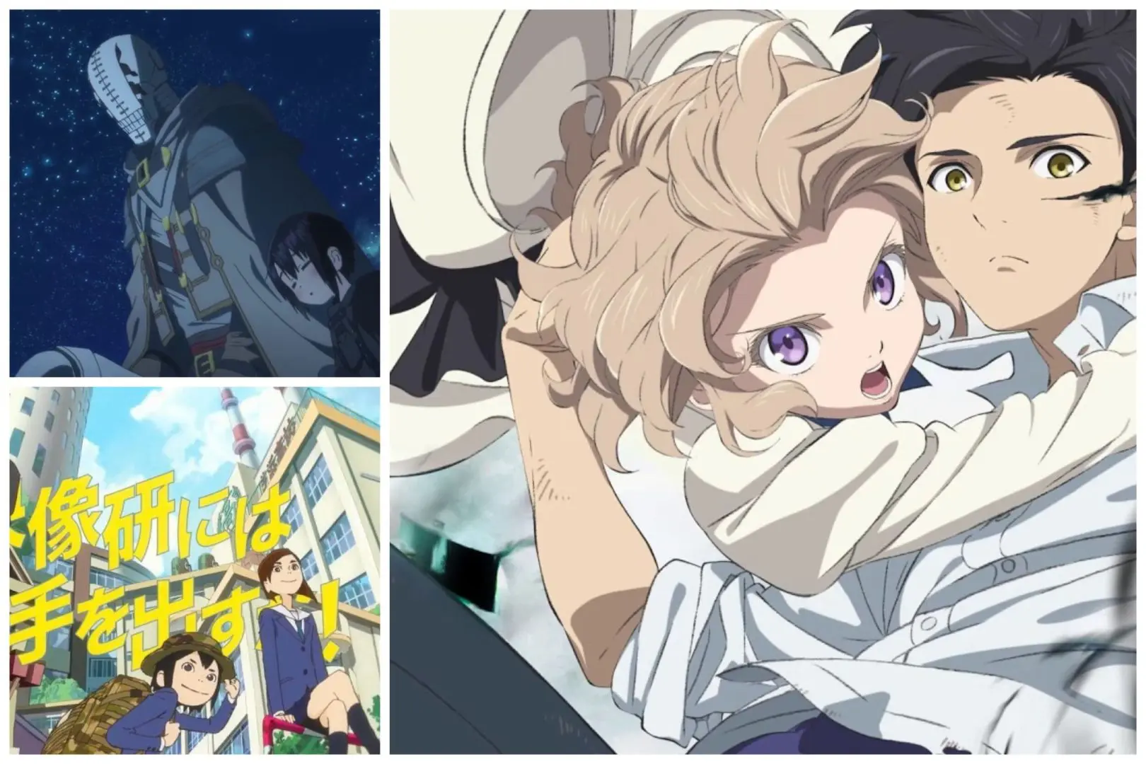 Winter 2020 anime season collage