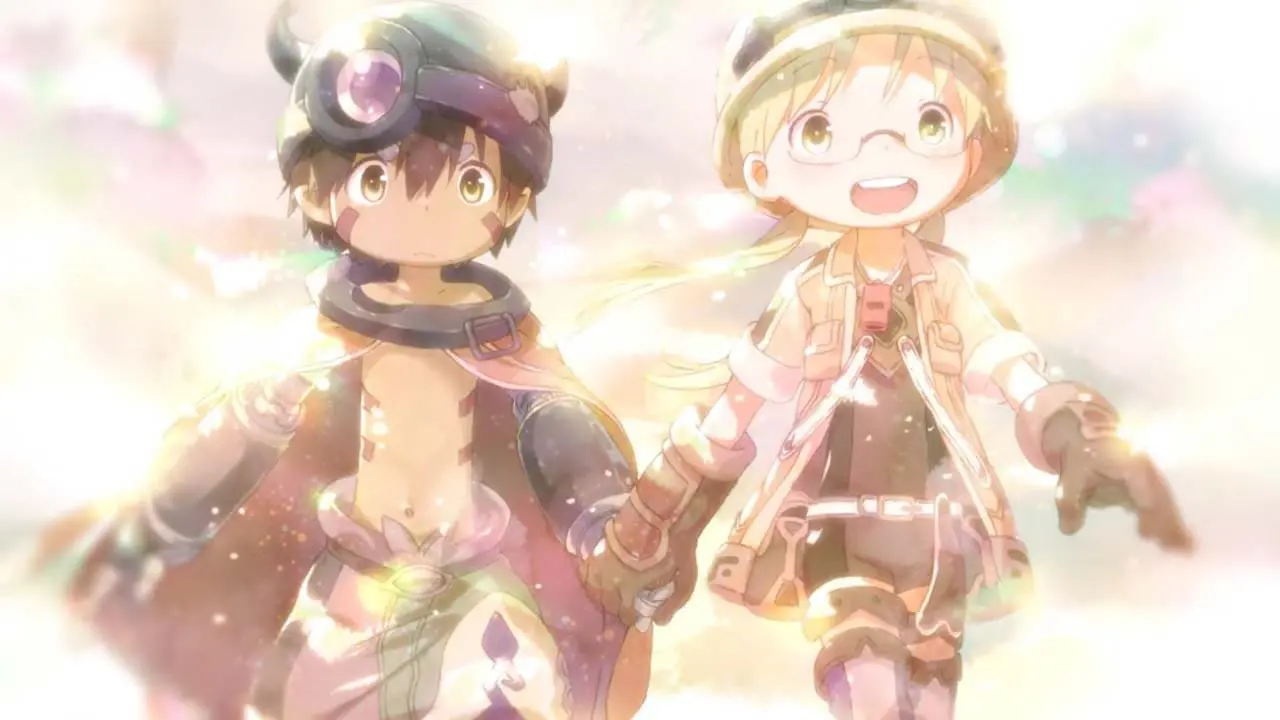Reg and riko up close, end of the Hello Abyss.jpg