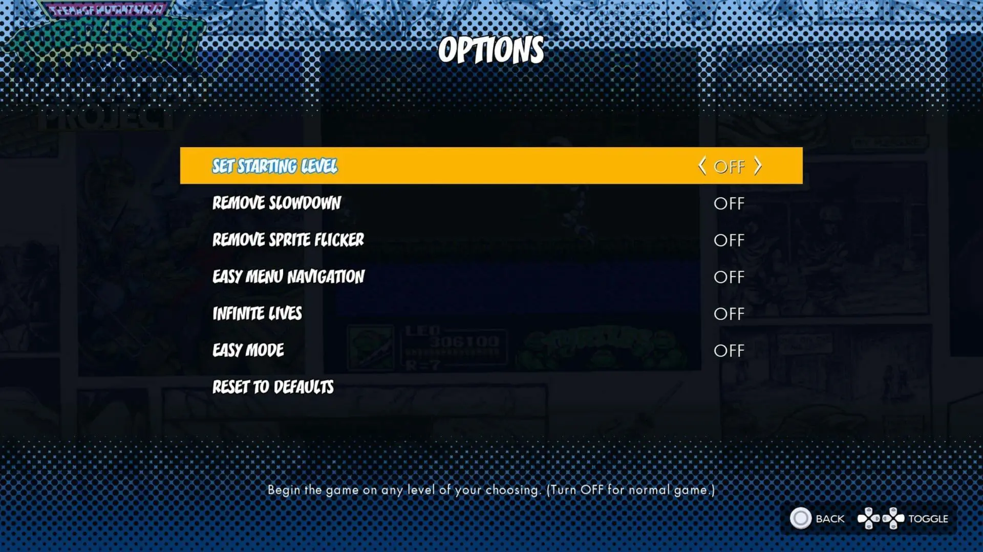 Teenage Mutant Ninja Turtles_ The Cowabunga Collection Enhancement options.jpg