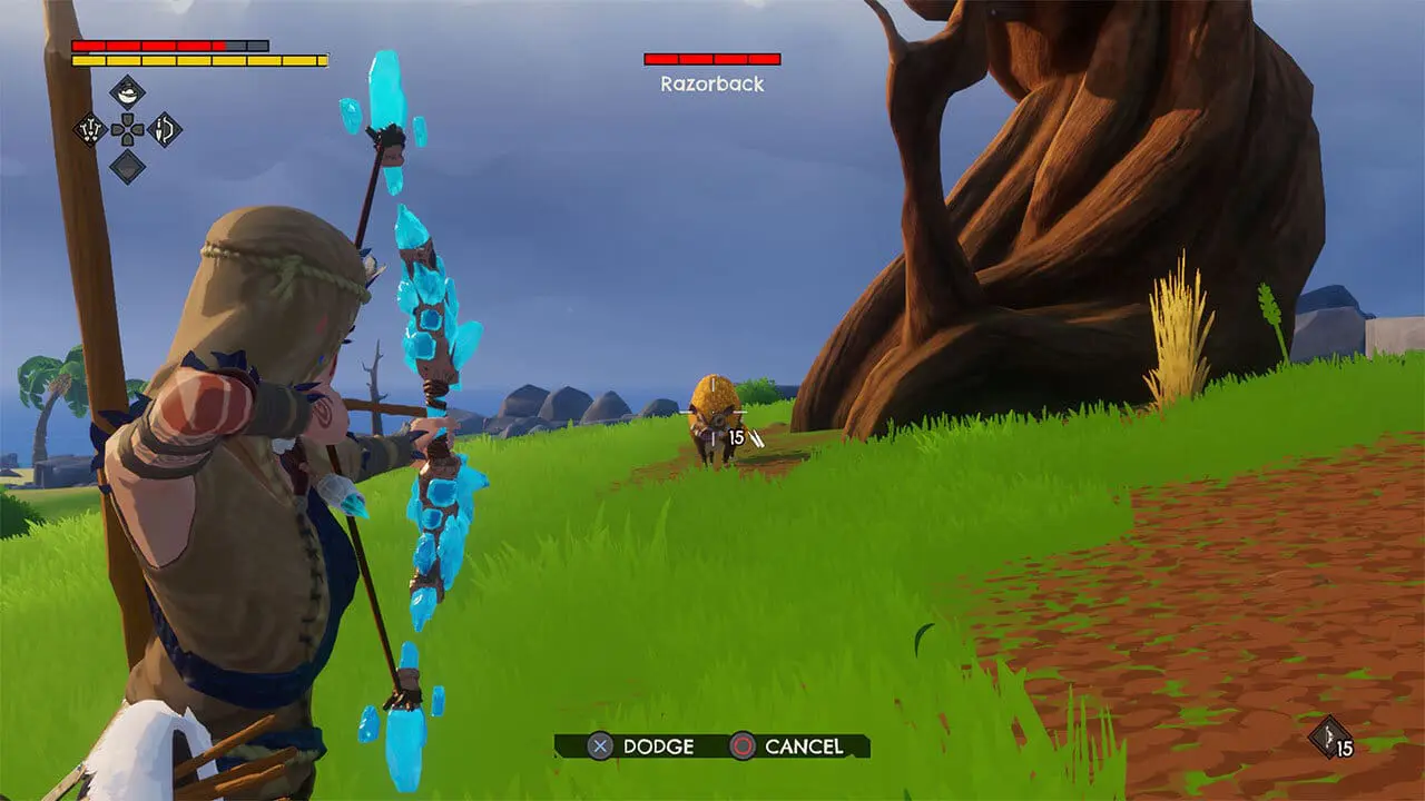 This magical bow is the best weapon in the game - image captured by author