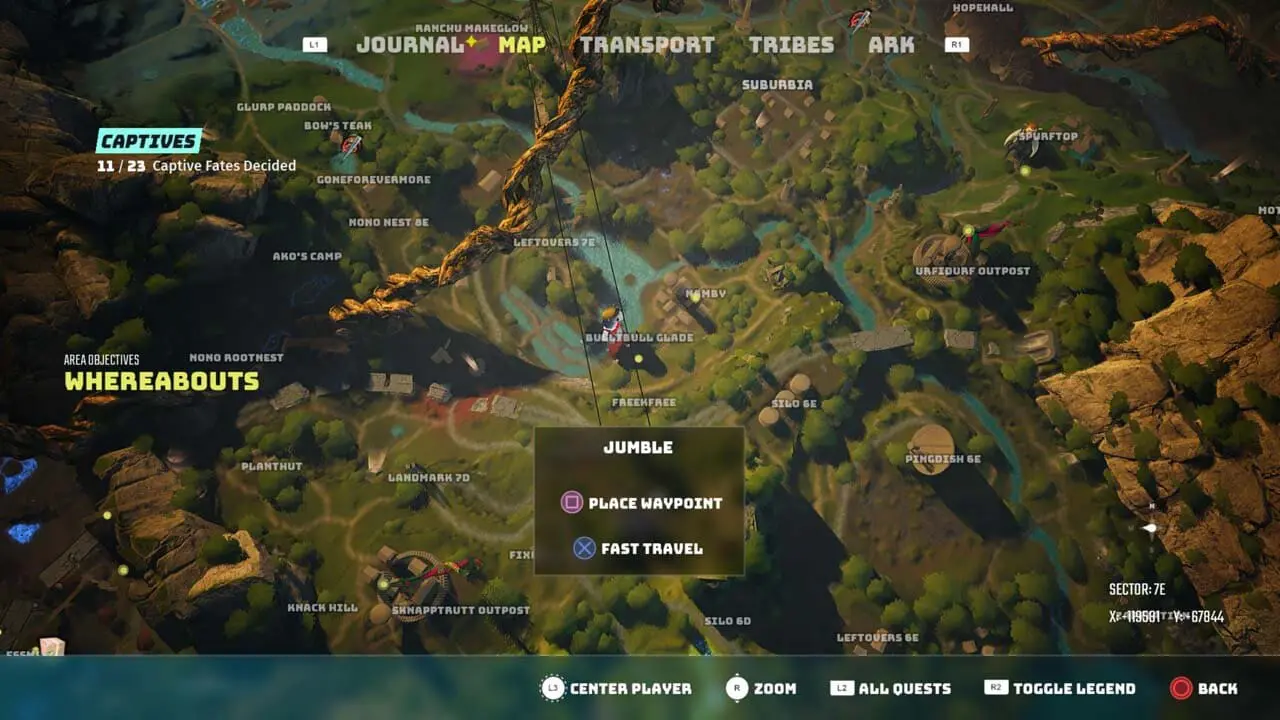 Jumble location