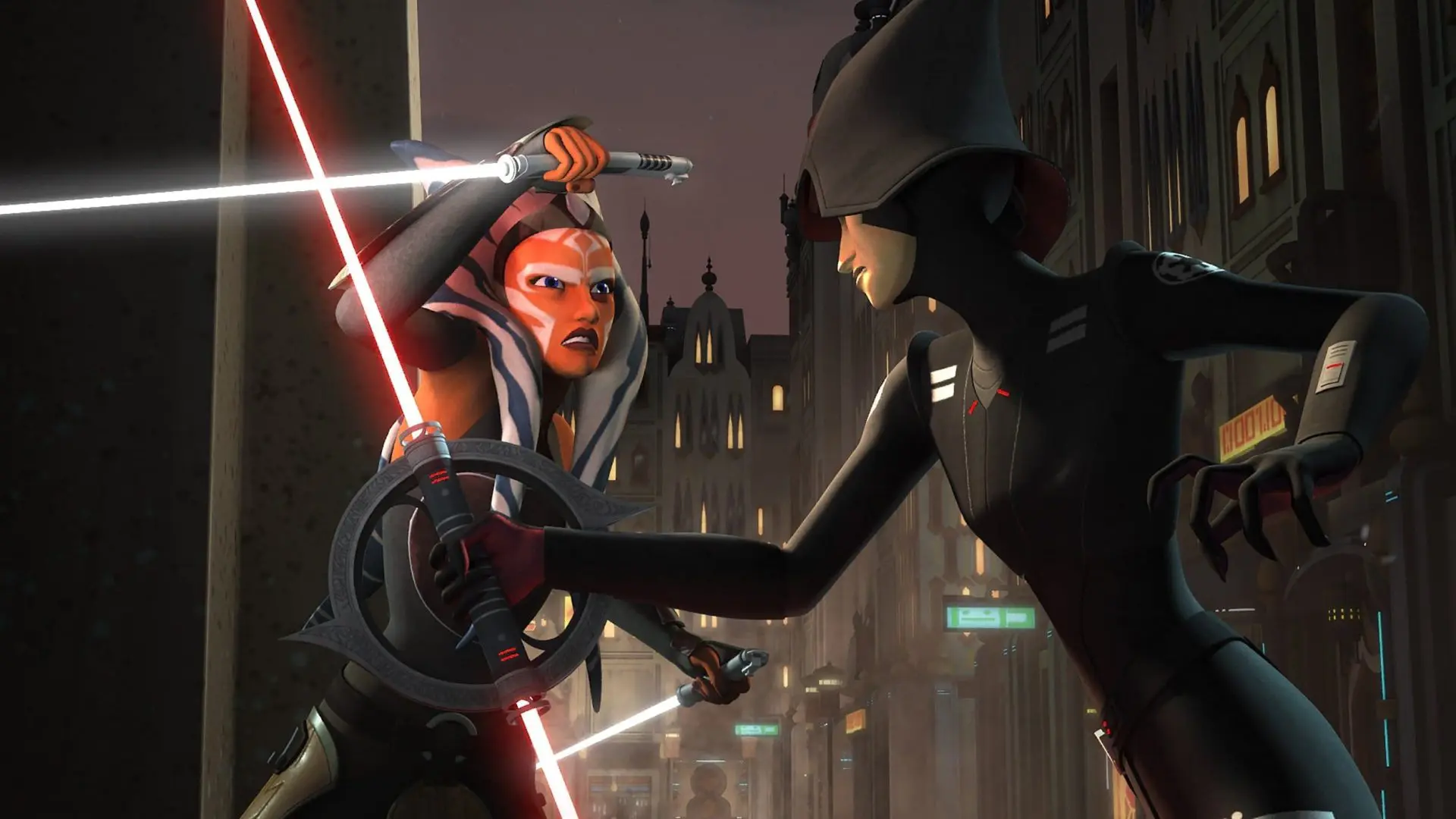 Inquisitor lightsaber in motion