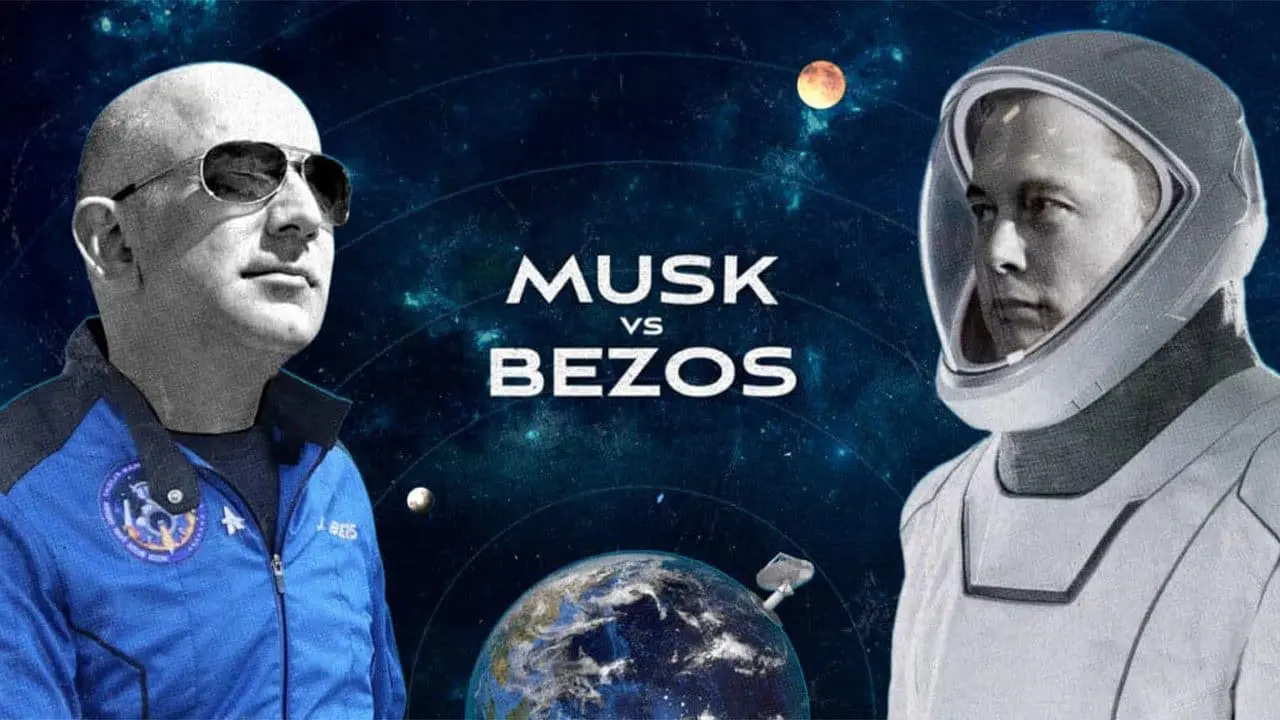 Musk vs Bezos documentary still