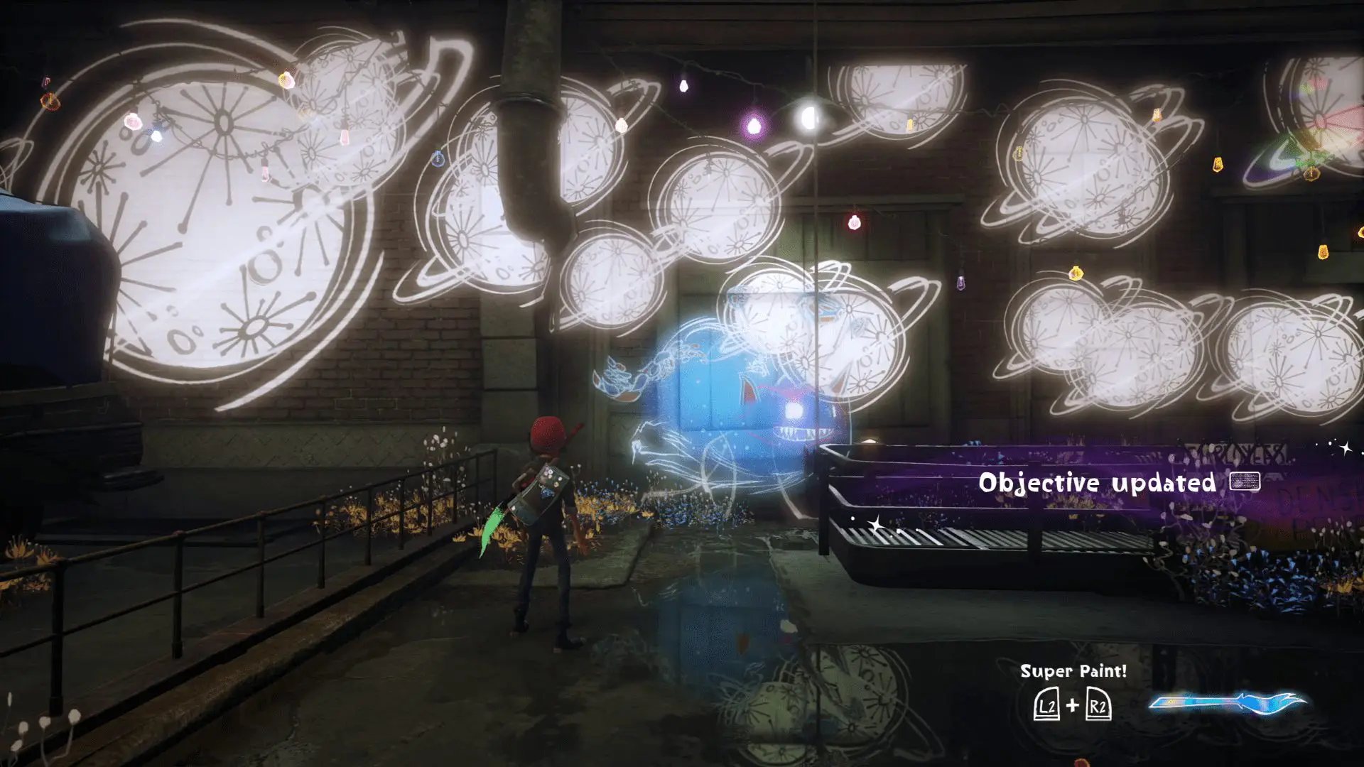 Concrete Genie — custom Genie frolicking among murals
