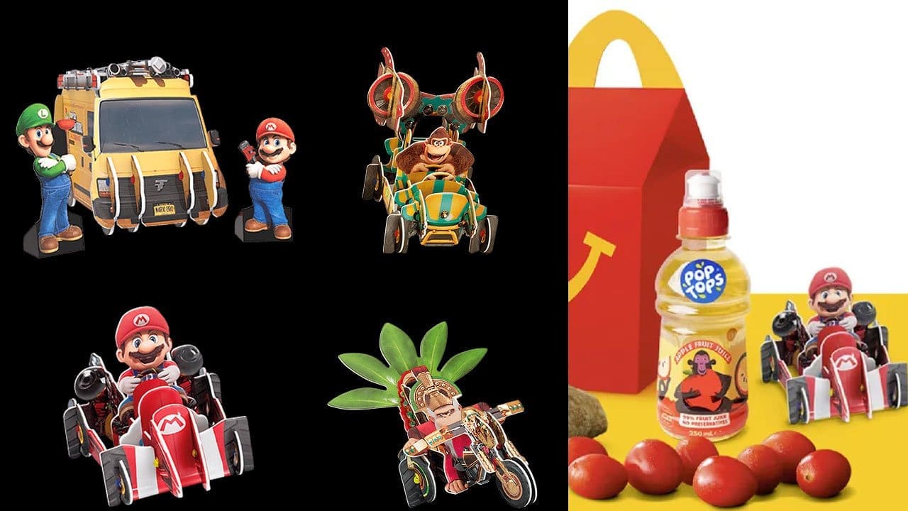 The Super Mario Bros. Movie Happy Meals are available at McDonald’s now