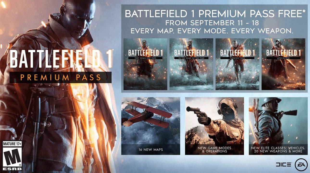‘Battlefield 1 Premium Pass’ Free For A Week