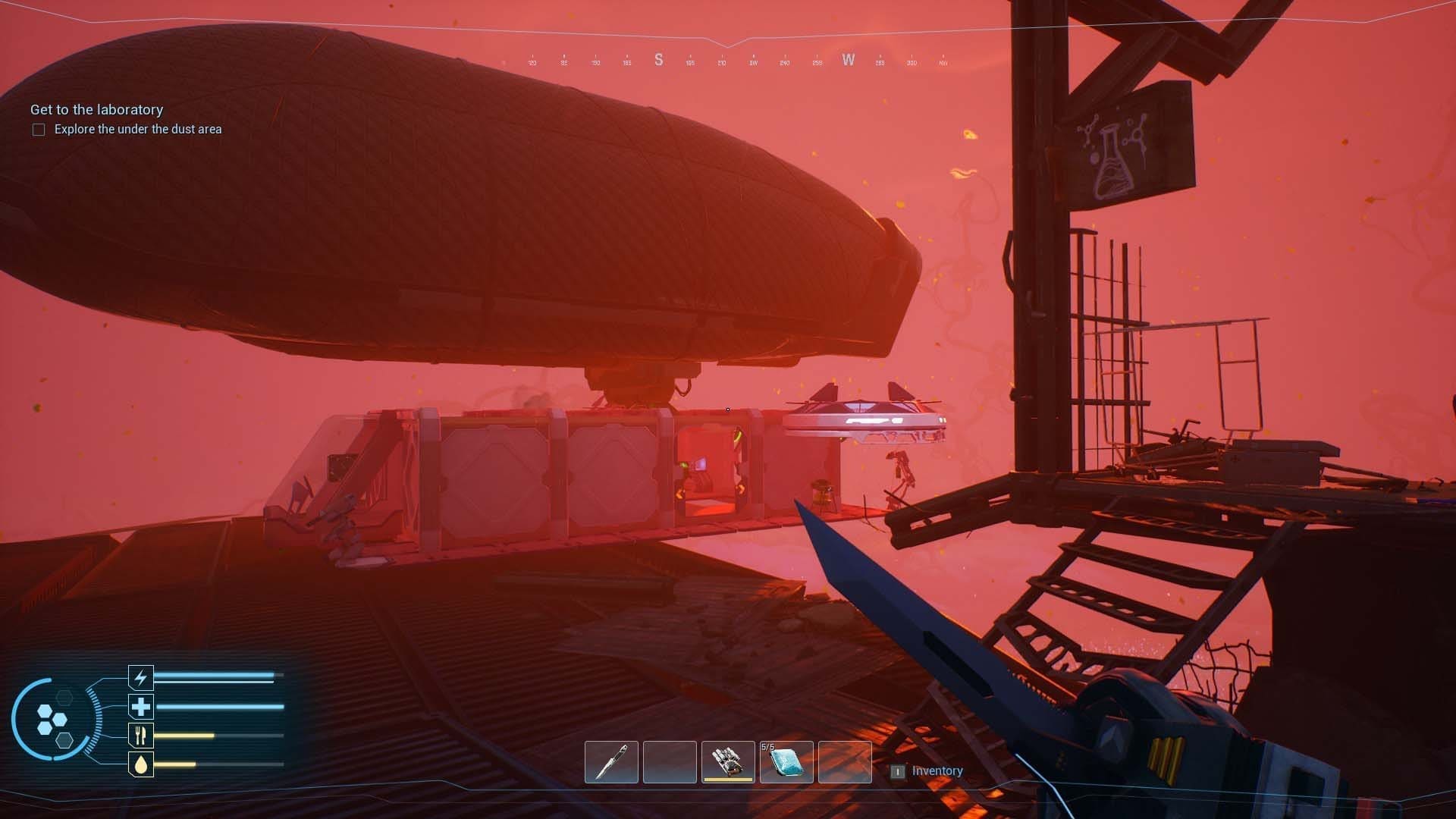 Interior build-out of the airship base