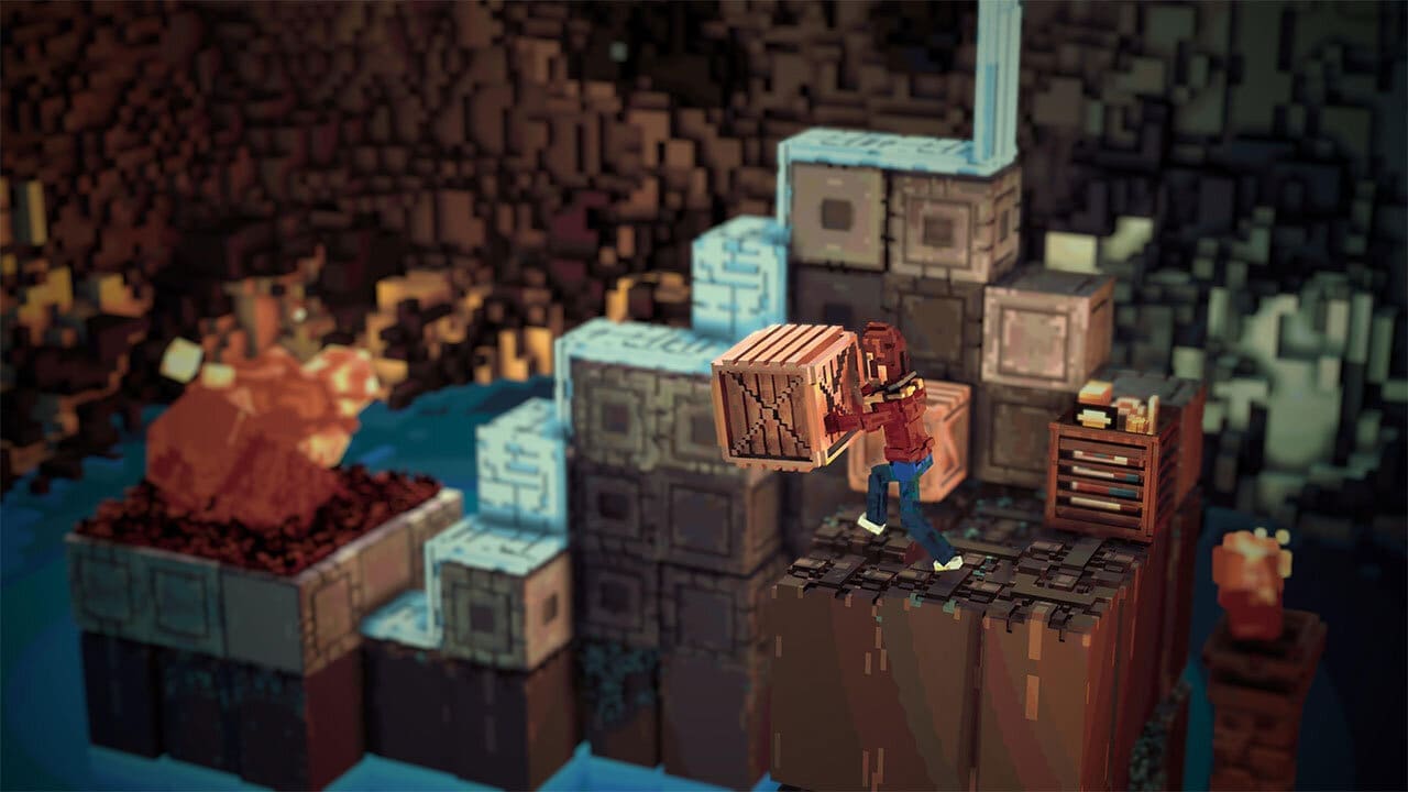 Bonfire Peaks features over 200 puzzles and some pretty voxel art