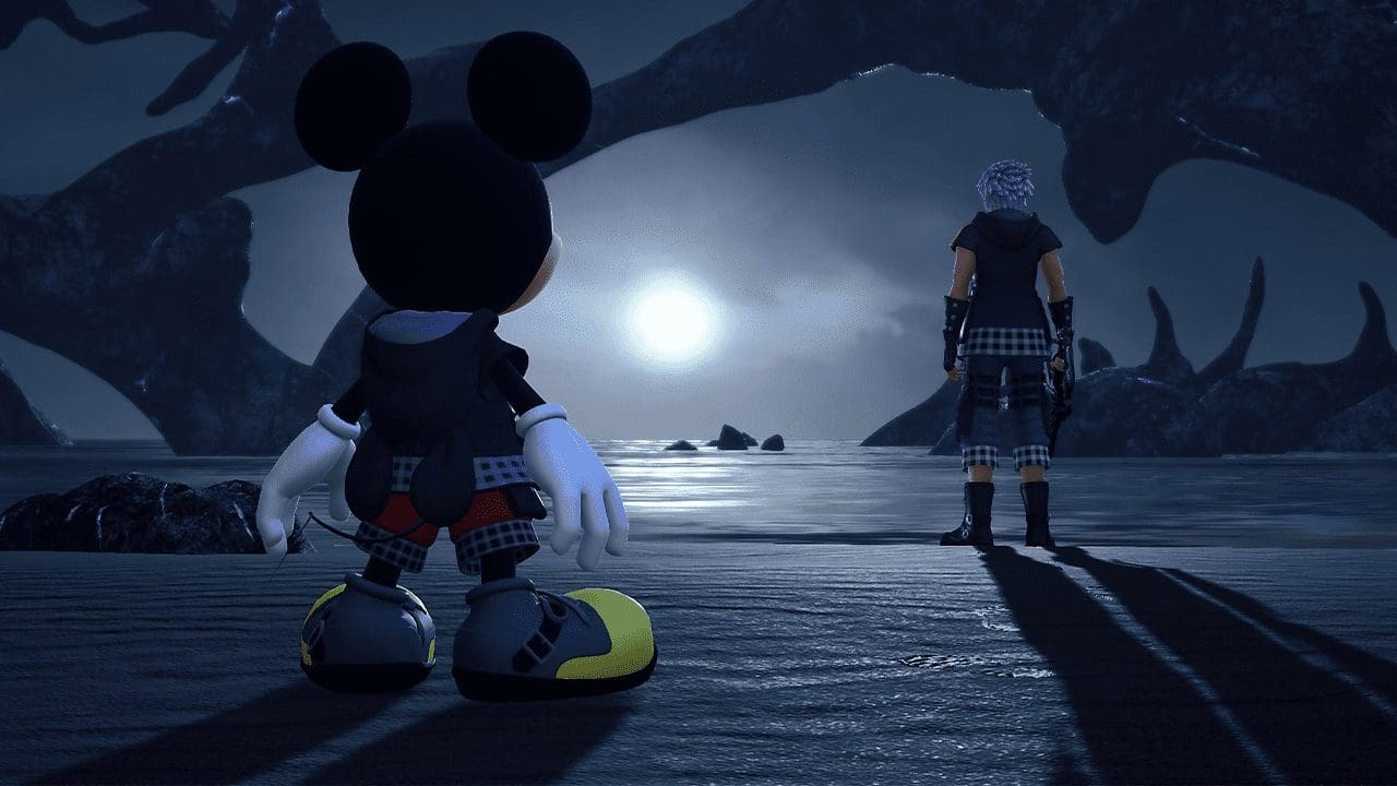 Kingdom Hearts III artwork with Sora, Donald and Goofy