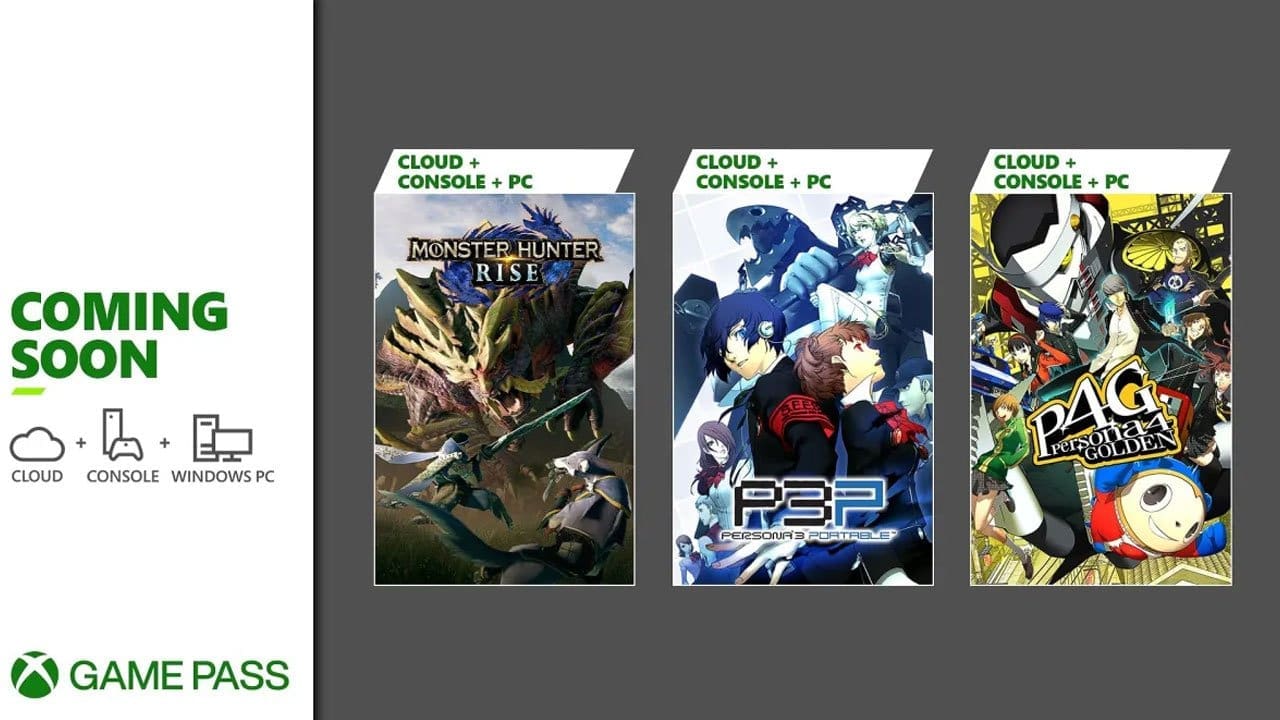 Xbox Game Pass Update – January 16th: Persona & Monster Hunter
