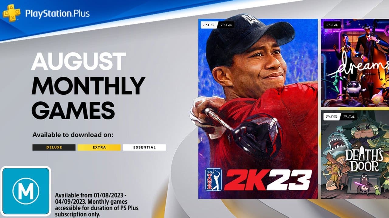 PlayStation Plus Monthly Games – August 2023: PGA Tour 2K23, Dreams, Death’s Door