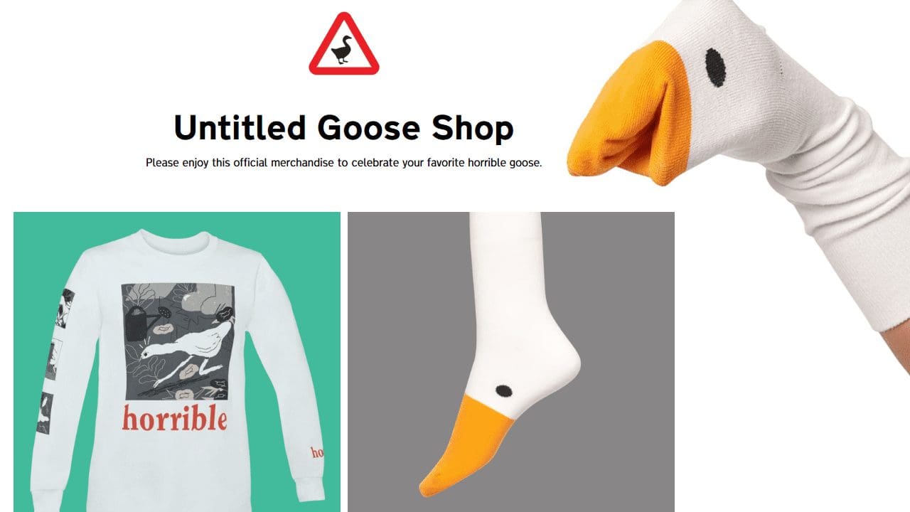 Buy ‘Untitled Goose Game’ Shirts or Socks