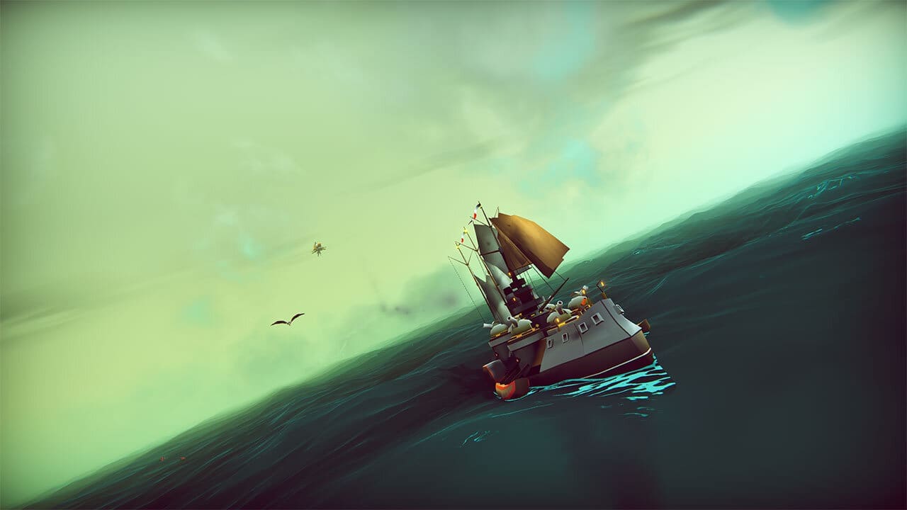 Dogfight with pirates over choppy seas