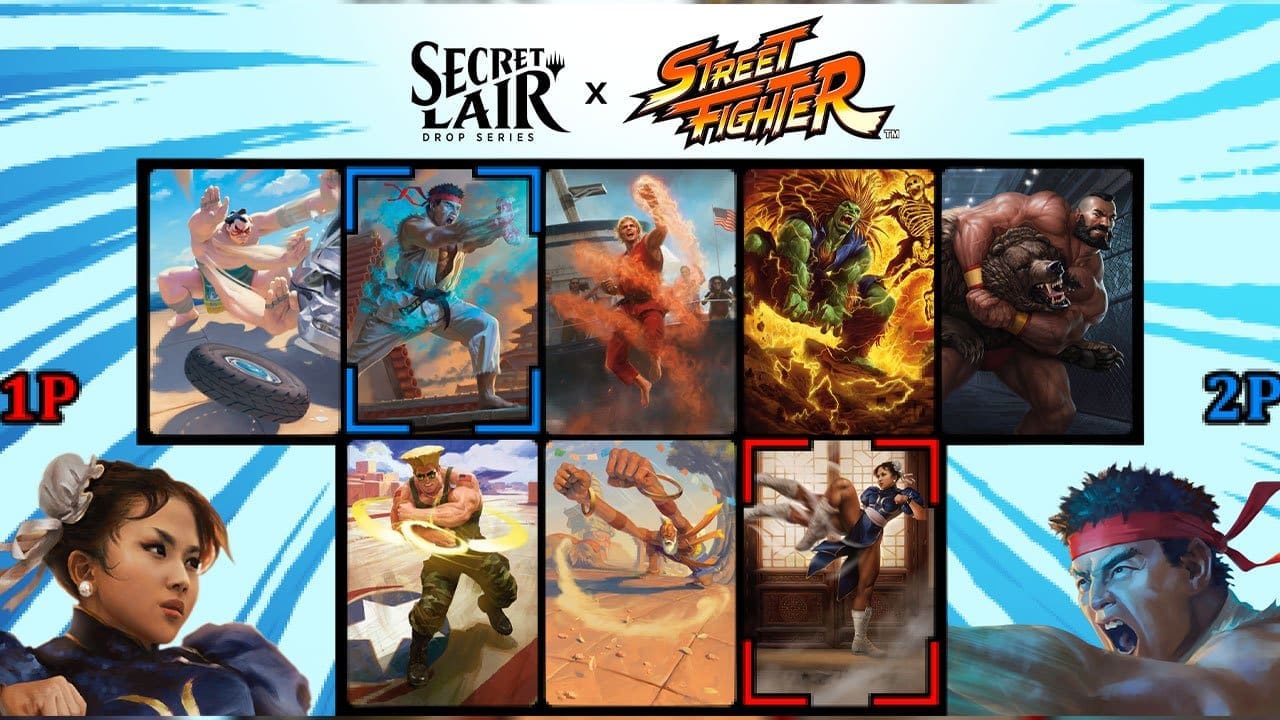 Magic: The Gathering crosses over with Street Fighter in new Secret Lair Drop Series