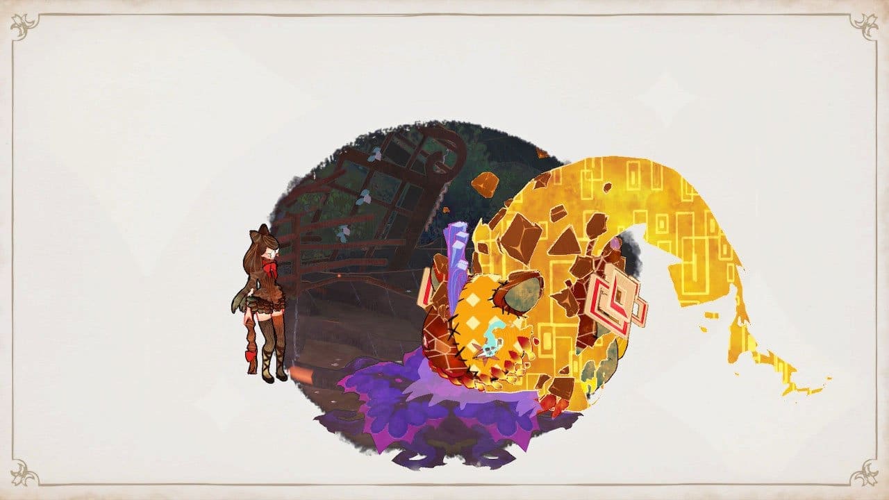 Puzzle platforming segment