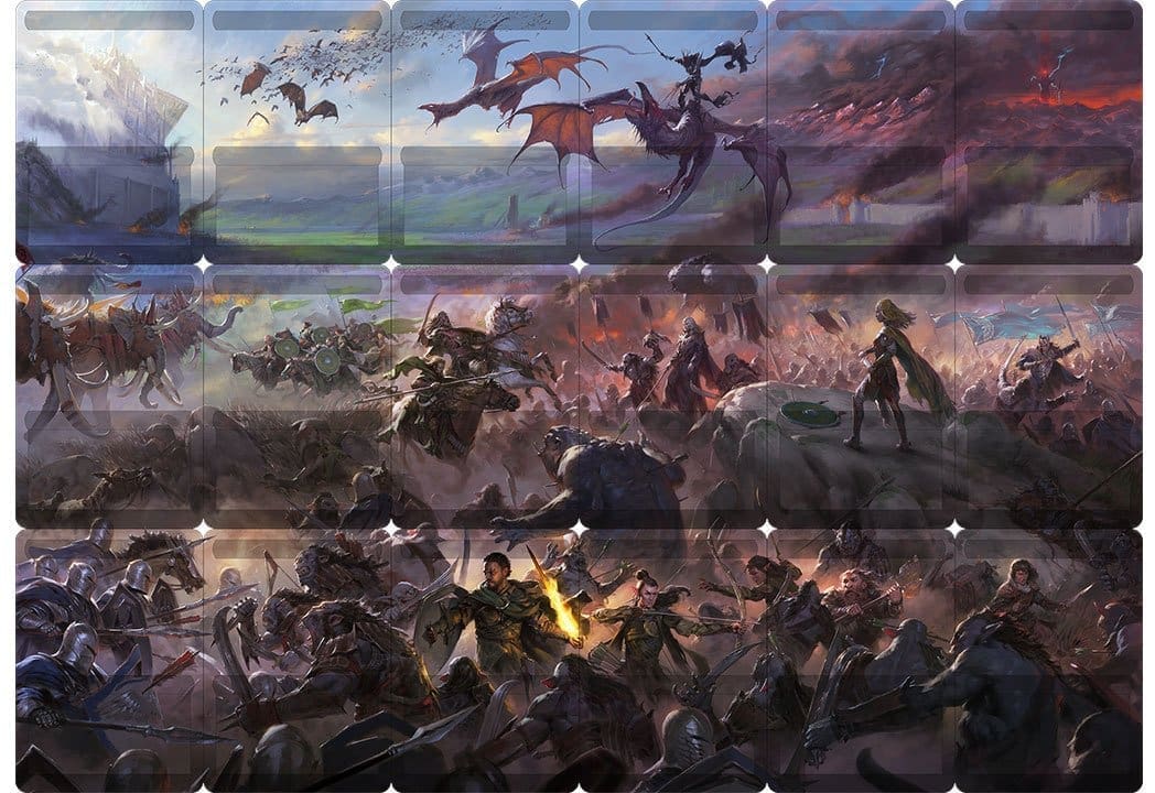 Borderless panorama artwork from the LOTR MTG set
