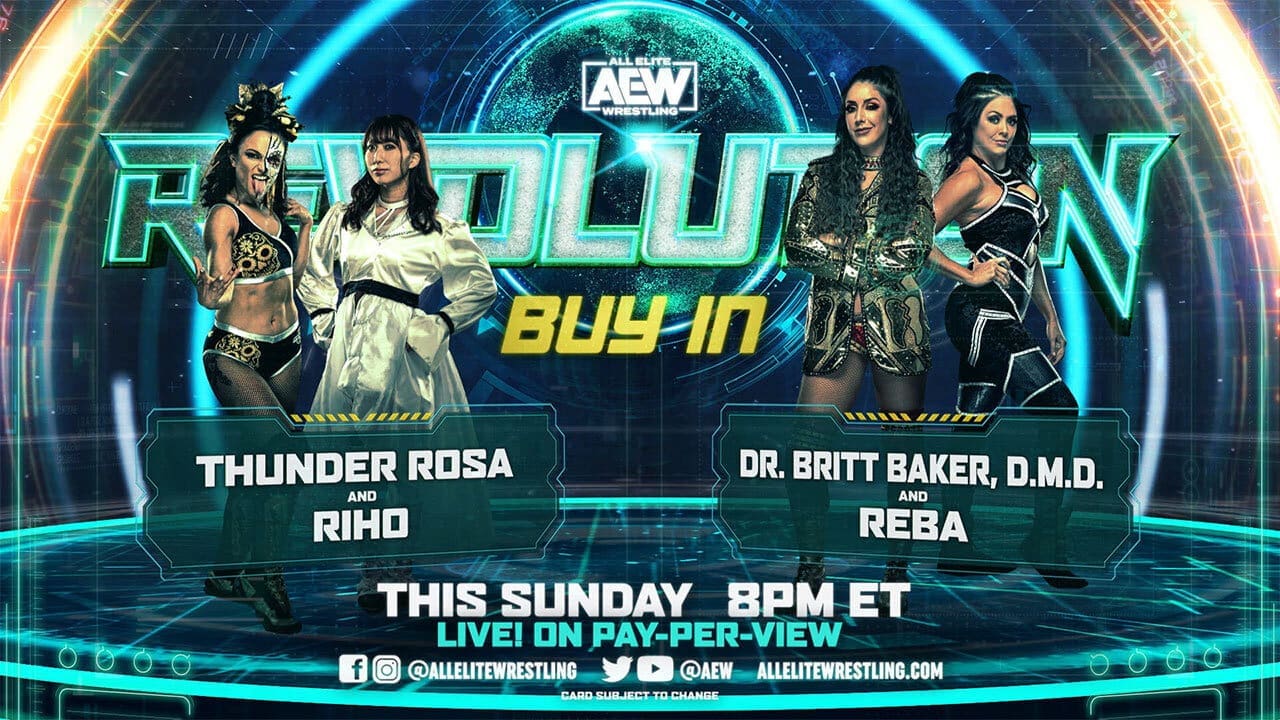 Buy In - Riho & Thunder Rosa vs Britt Baker & Reba