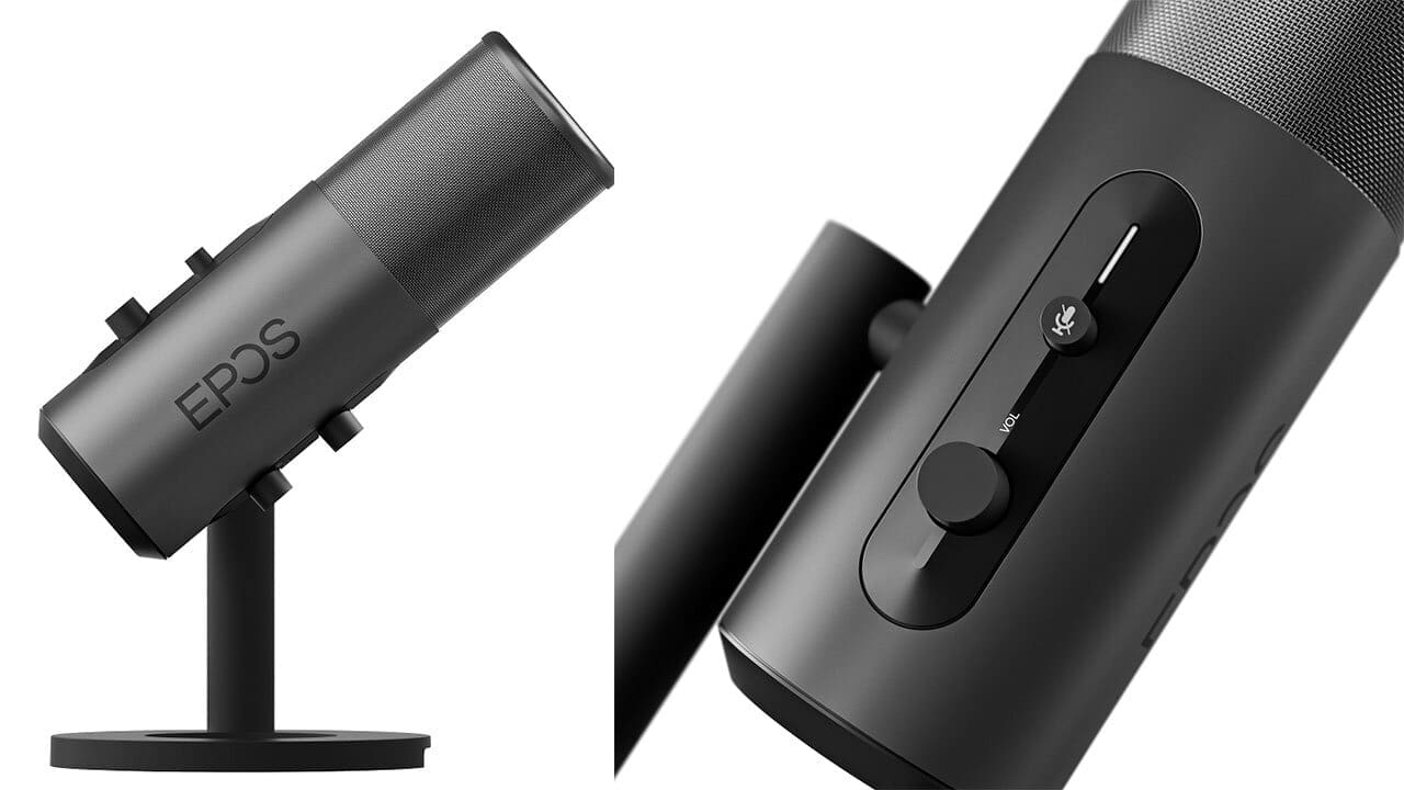 EPOS B20 microphone on desk