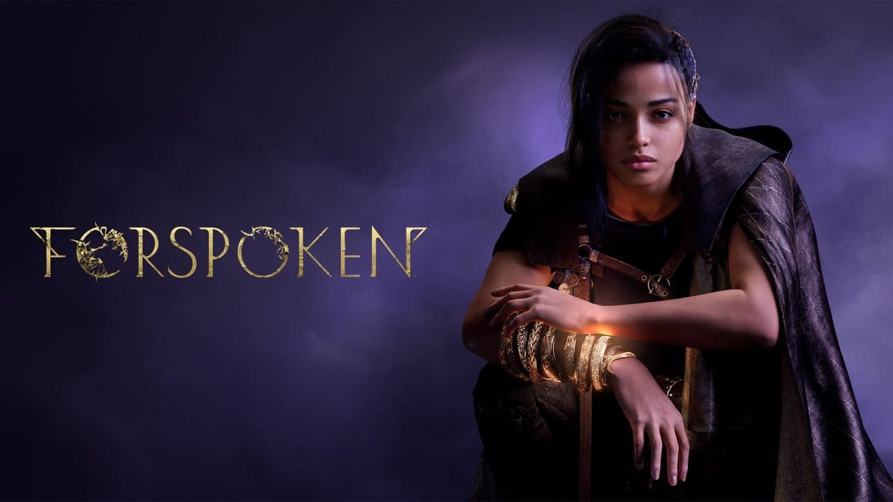 Forspoken review header: Frey overlooking the world of Athia