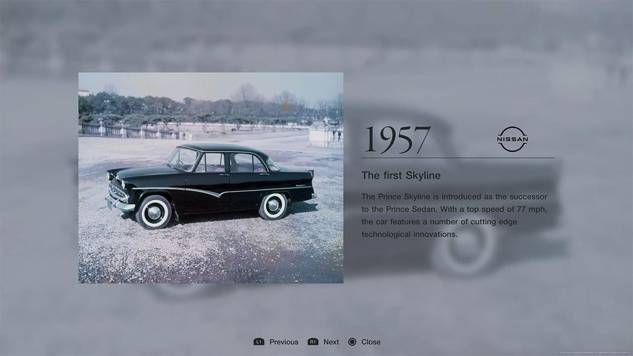 GT7 history screen