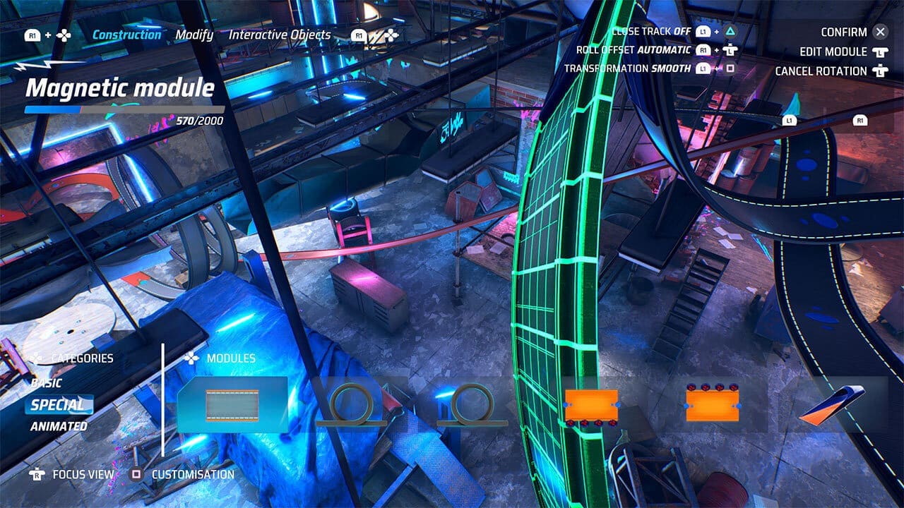 Going a bit mad in the track editor - image captured by the author.