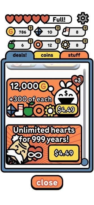 Level goal screen in Devolver Tumble Time
