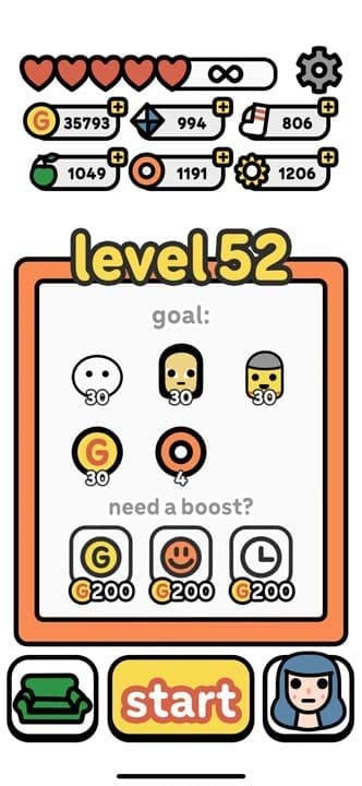 Score summary screen