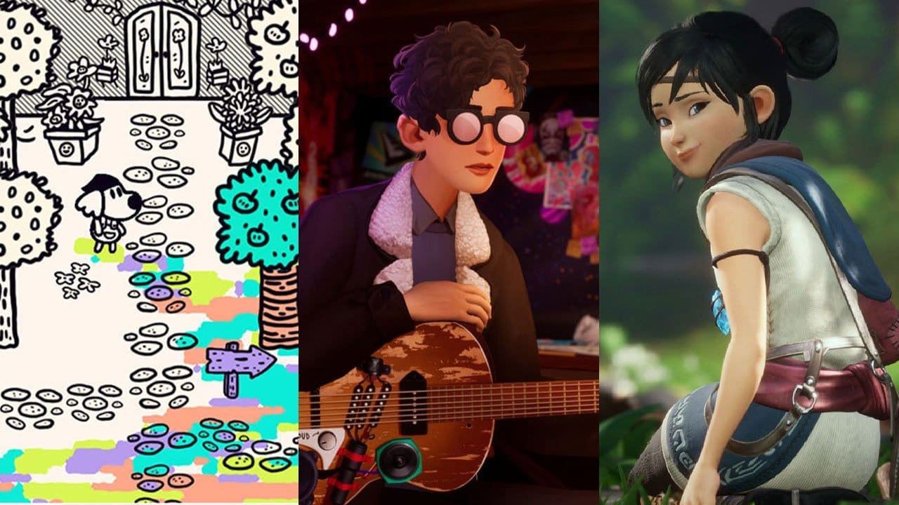 Collage of standout indie games from 2021