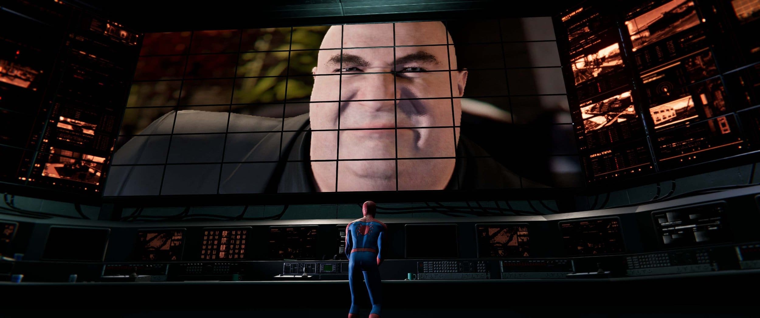 Larger than life still no match for spideys skills.jpg