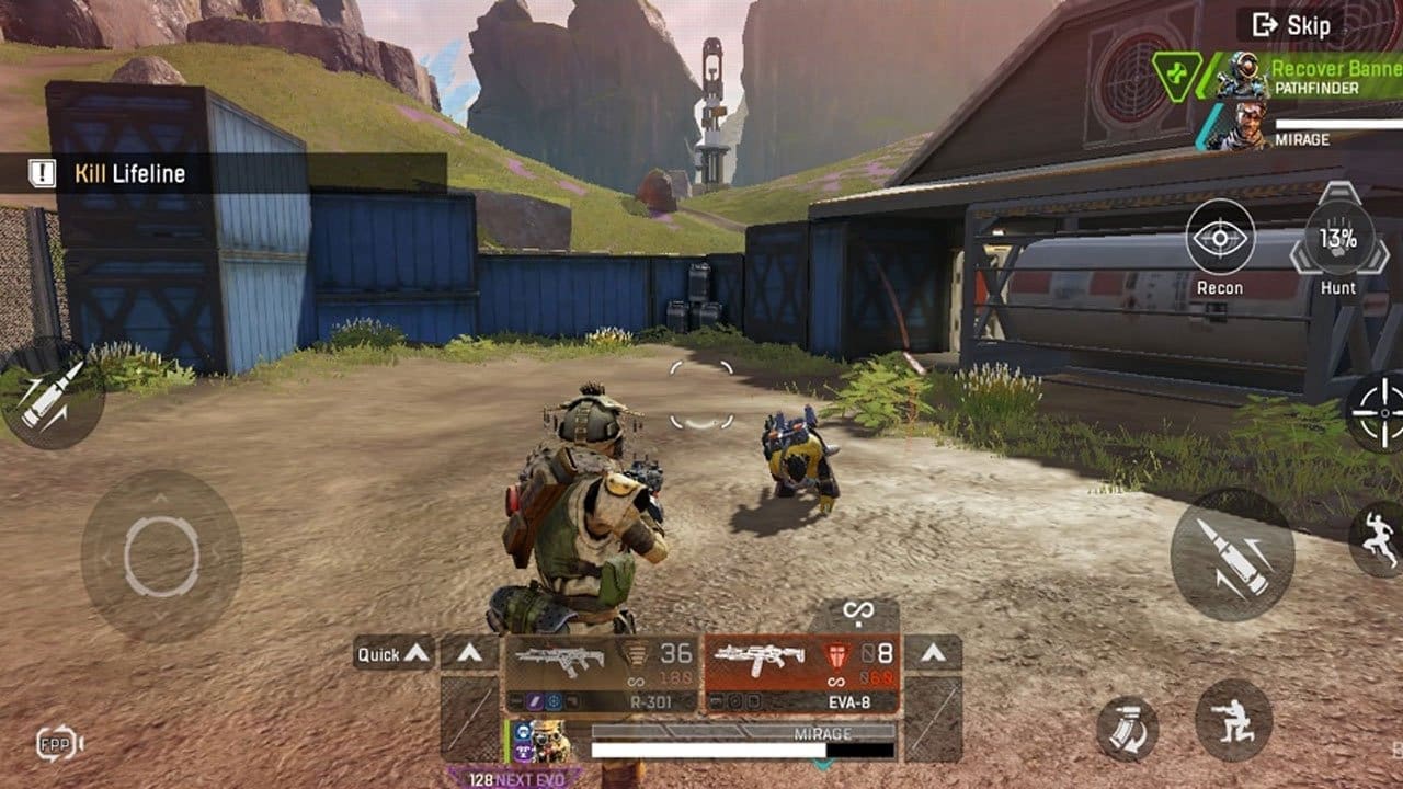 Apex Legends Mobile — squad aiming down sights