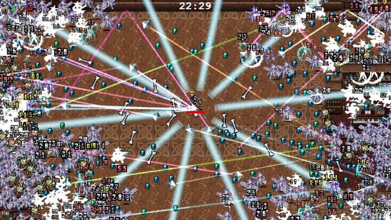 Vampire Survivors — retro horde survival gameplay