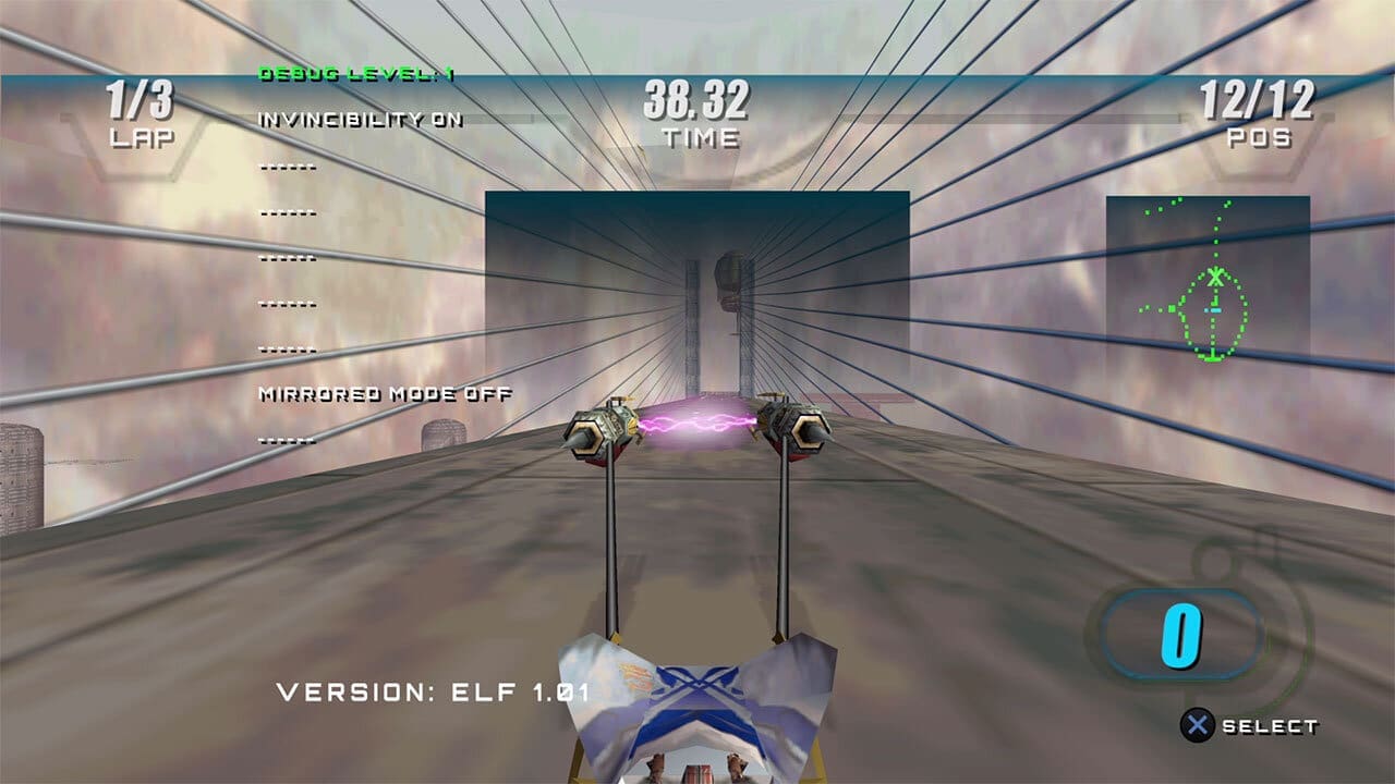 Cheat menu showing mirror mode and invisibility options