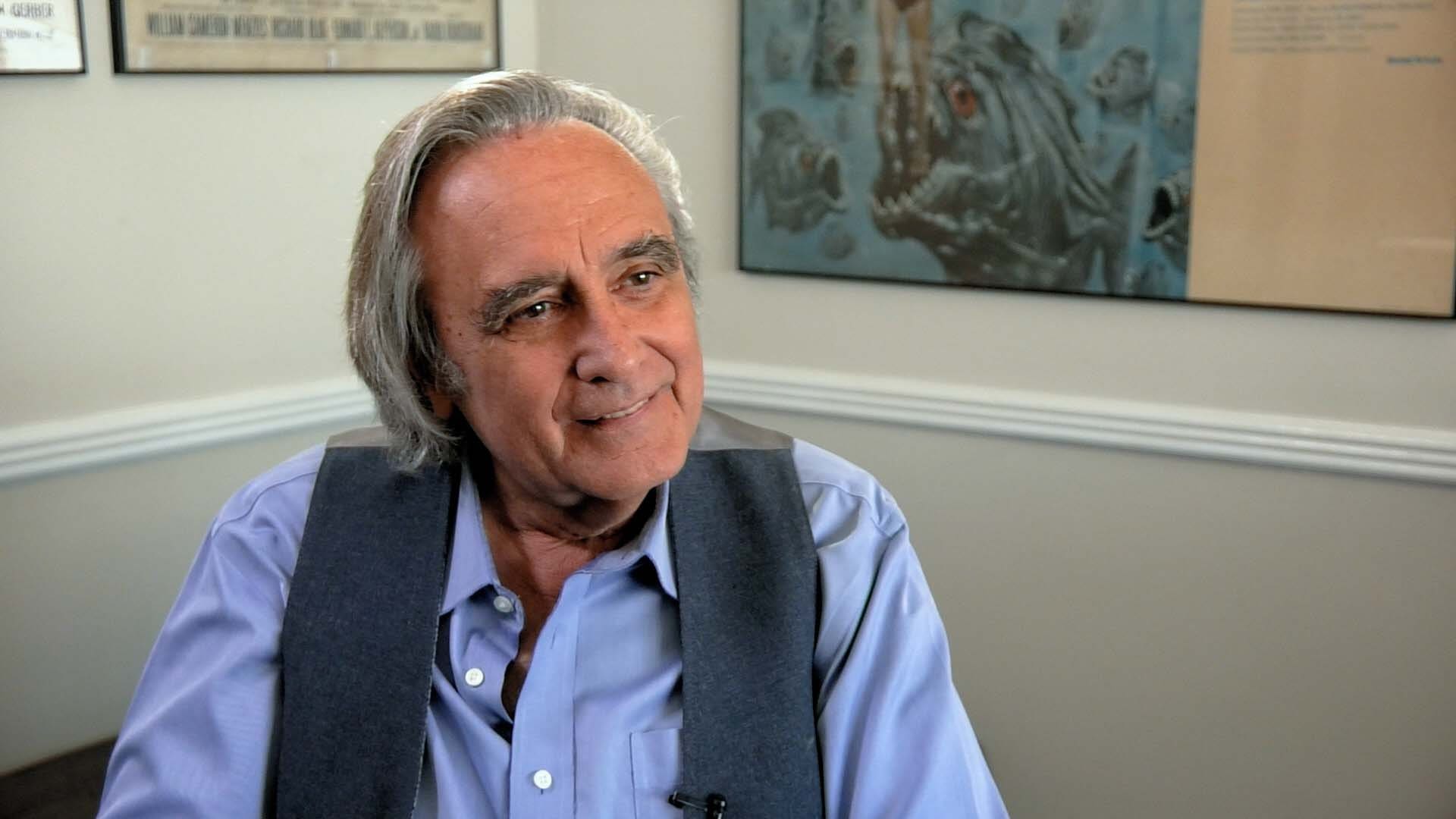 Interview still from Sharksploitation documentary